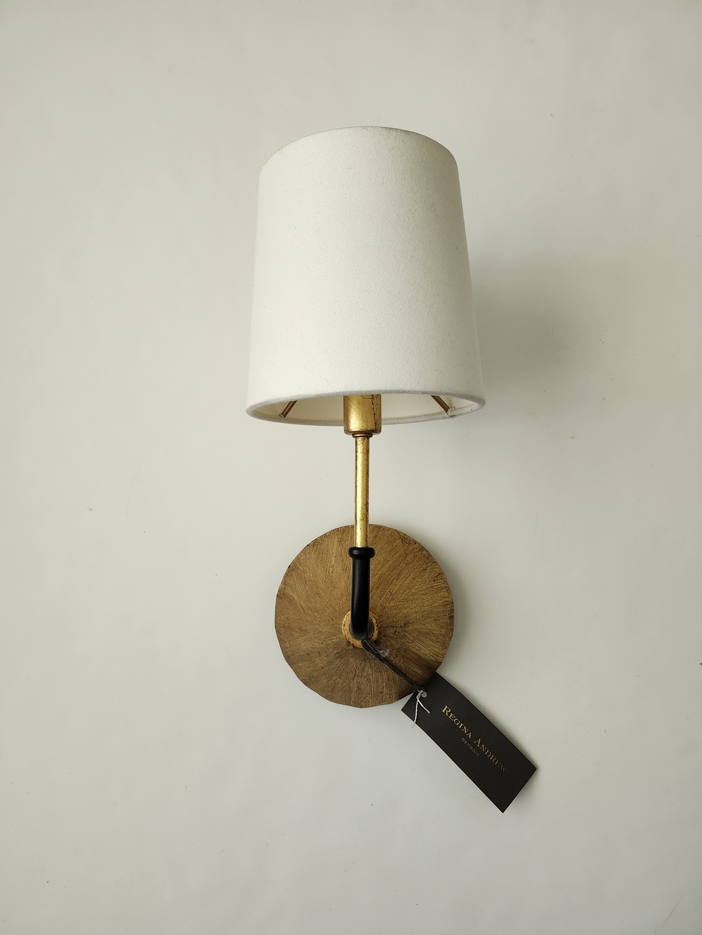 Regina Andrew Gold Leaf Parasol Wall Sconce light